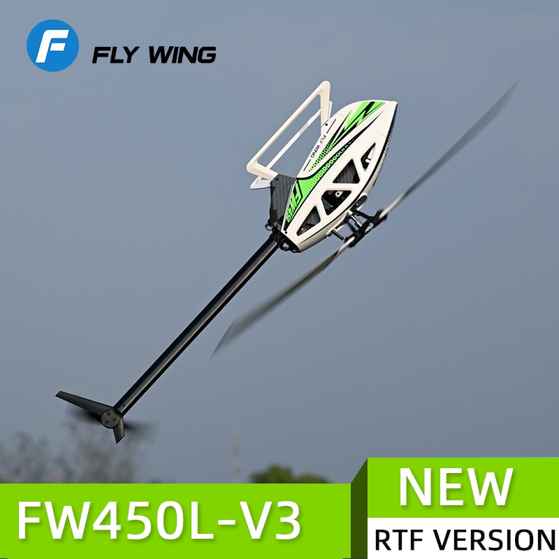 FLYWING-FW450 RC 6CH 3D FW450L V3 스마트 GPS FBL 자이로 헬리콥터, RTF H1 비행 컨트롤러, 브러시리스 모터 드론 쿼드콥터
